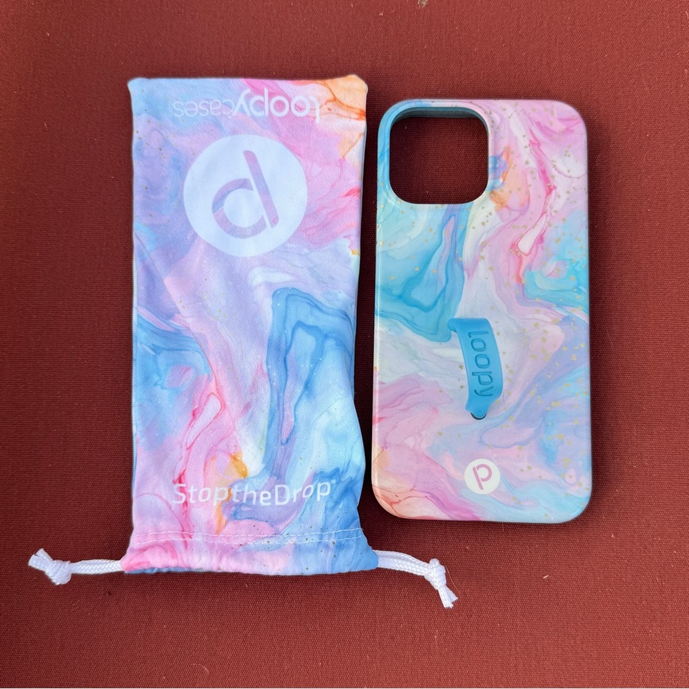 Loopy Case (Righty) Pastel Marble iPhone Case for 13 Pro Max